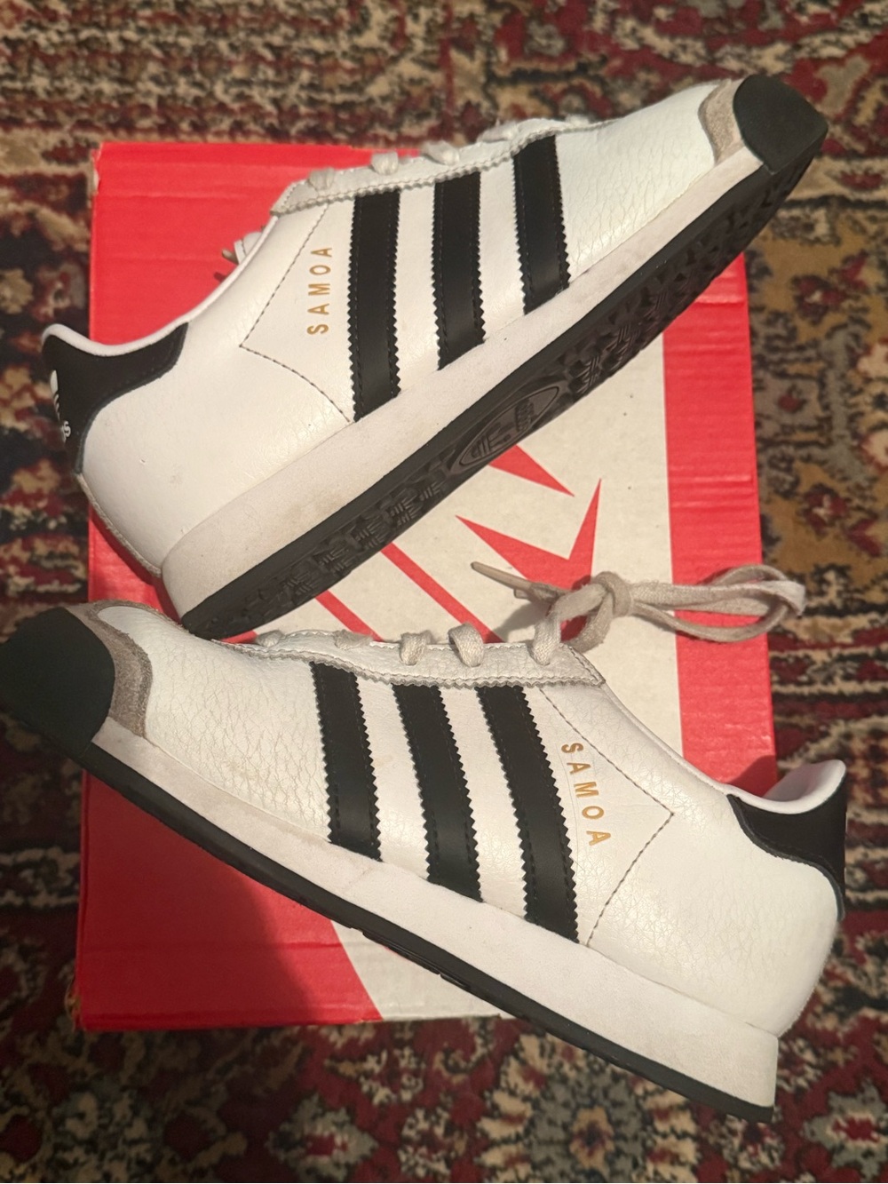 adidas Somoa Cloud White Core Black Samoa Retro Sneakers